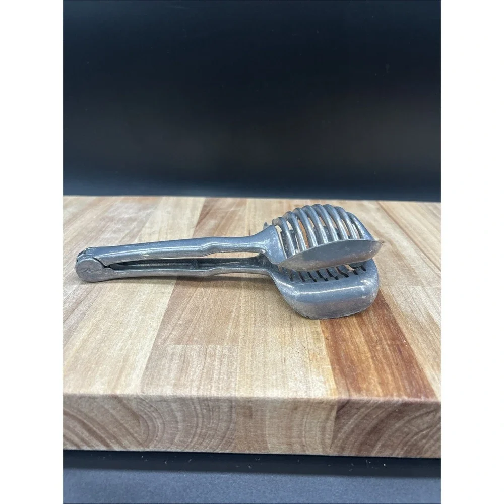 Vintage Hand Held Tongs Tomato Onion Egg Slicer Farm House Decor Citrus Squeezer